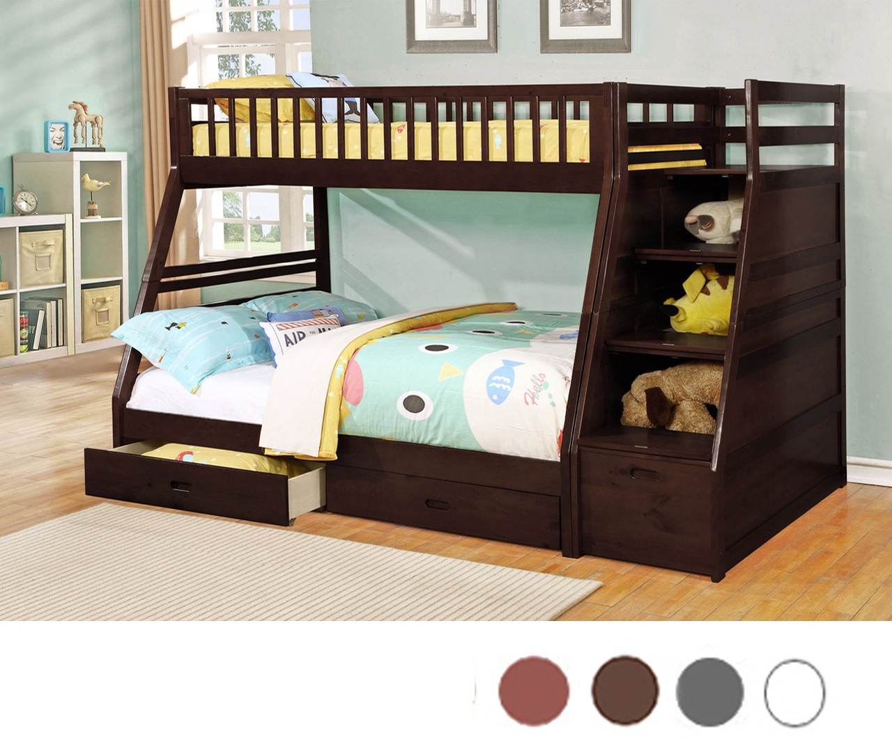 bunk beds for kids twin over full