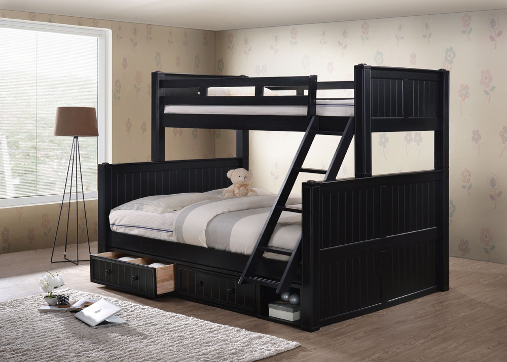 Twin XL over Queen Dillon Bunk Bed with Storage Drawers