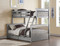  Alexandria Gray Twin Full Bunk with Storage Drawers