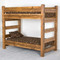 Lodge XL Twin Over XL Twin Barnwood Bunk Bed for Adults 