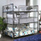 Industrial Style Piping Full 3 Decker Bed | 3 Tiered Bed in Full Size