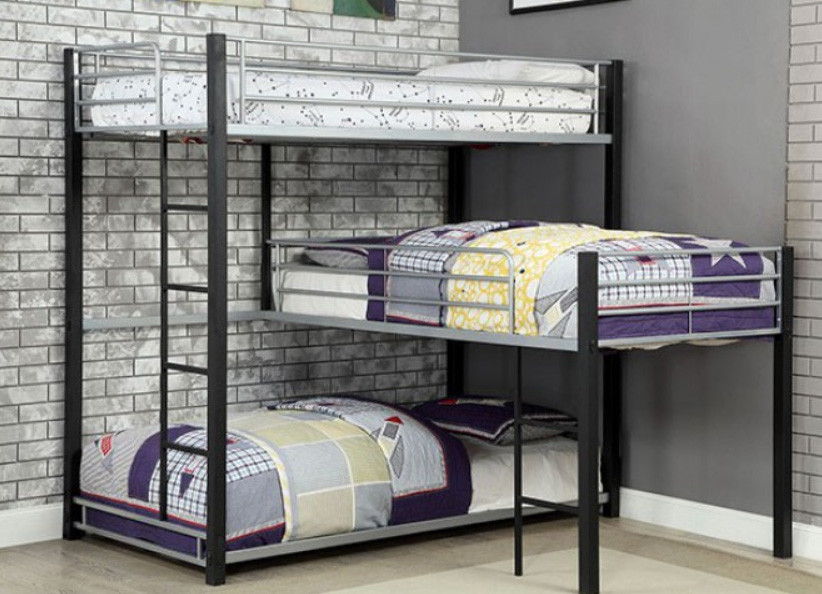 3 person bunk bed