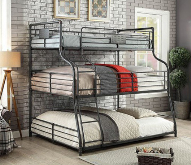 Piping Style Twin On Full On Queen Bunk