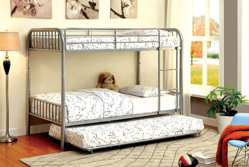 Westhill Convertible tubular Twin Bunk in Silver Finish