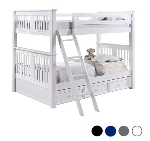 Gary Mission XL Full Bunk Bed in White