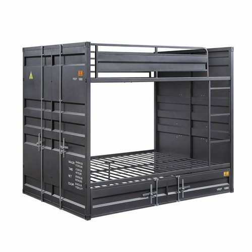 Freight Container Theme Full Size Bunk in Gunmetal