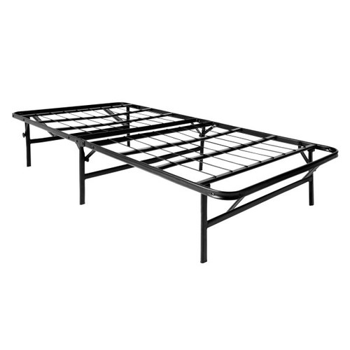 Folding Metal Platform Bed Frame 14" High