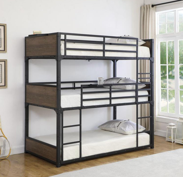3 bunk beds in one