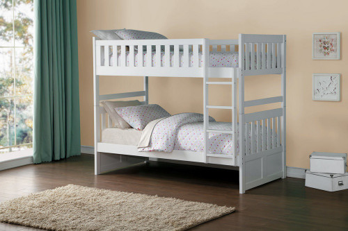  Charlton Mission Twin Bunk in White