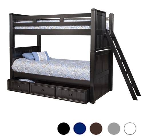 Dillon XL Twin bunk with Side mounted Slanted Ladder