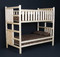  Log Twin Bunk Bed in Clear finish