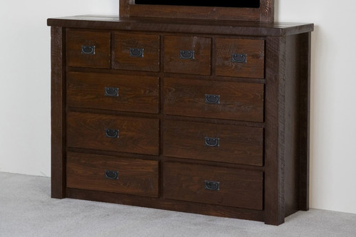 Lodge Rustic Barnwood 10-Drawer Dresser