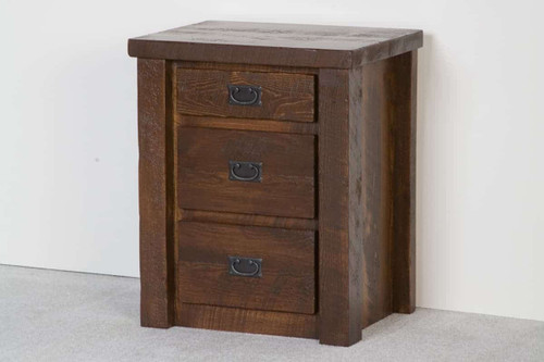 3-Drawer Nightstand in Dark Finish