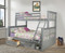 Gary Twin XL over Queen Bunk Bed in Gray