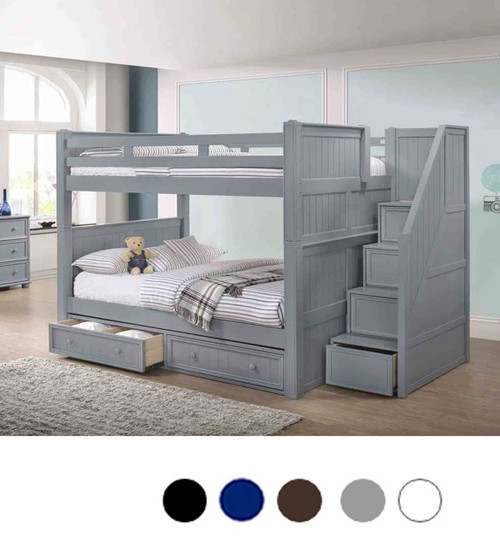 Dillon Queen Bunk w/ Storage Stairs