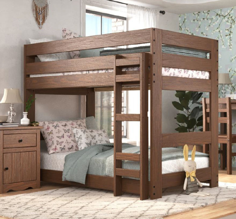 Farmhouse Solid Pine Twin Bunk bed
