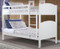 Convertible Twin Wood Bunk in White