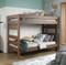 Modern Twin Stackable Bunk in Mahogany