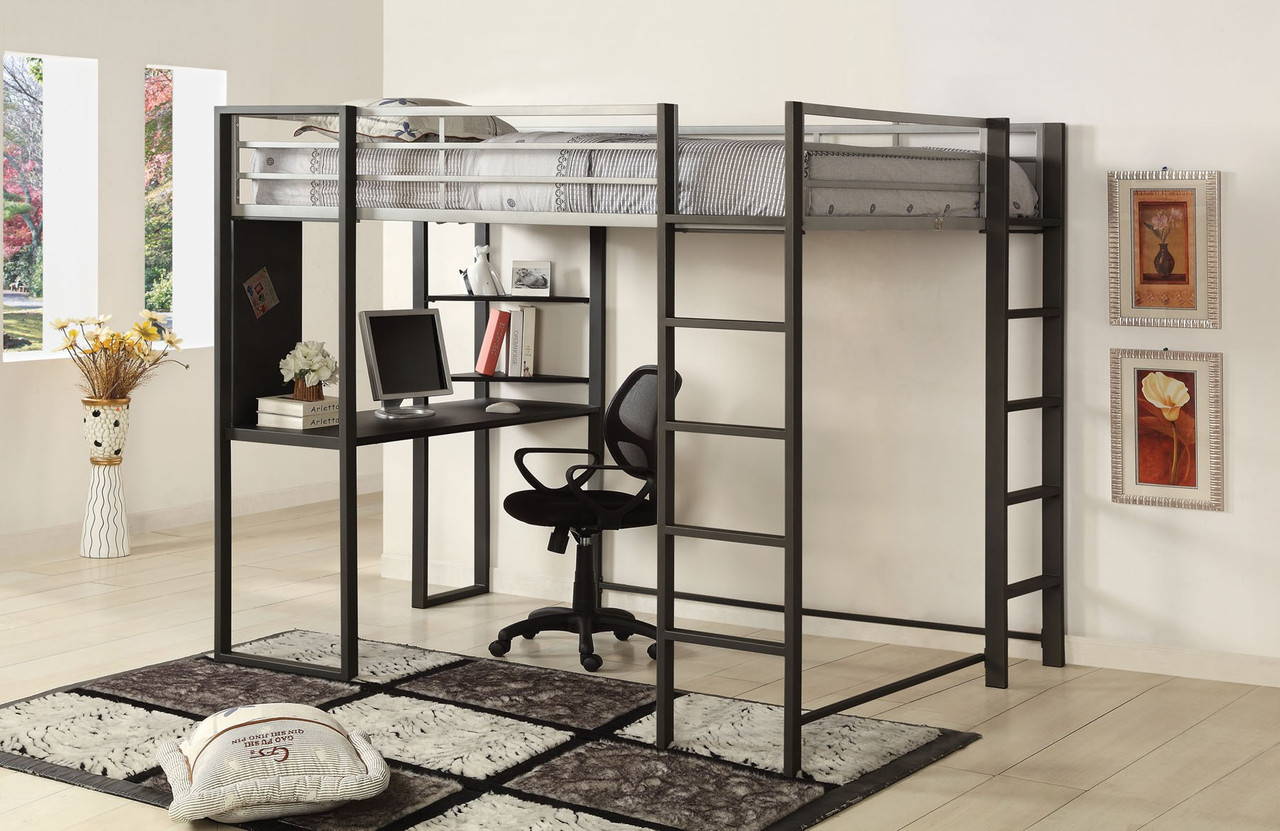 full loft bed with workstation