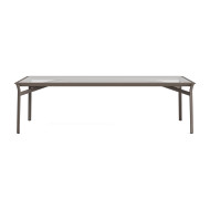 Brown Jordan Pasadena 99" Rectangular Glass Top Dining Table