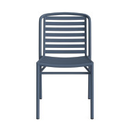 Brown Jordan Faro Slat Back Stacking Dining Side Chair