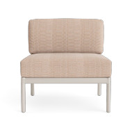 Brown Jordan Faro Armless Sectional Chair with Rope