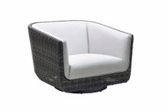 Patio Renaissance Tribeca Woven Upholstered Swivel Lounge Chair