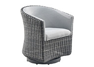 Patio Renaissance Tribeca Woven Upholstered Dining Swivel Chair