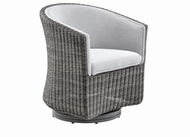 Patio Renaissance Tribeca Woven Upholstered Dining Swivel Chair