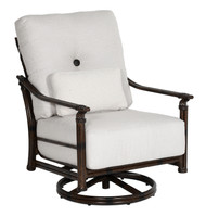 Castelle Coco High Back Lounge Swivel Rocker w/ One Accent Pillow