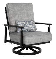 Castelle Holland High Back Swivel Rocker w/Accent Pillow