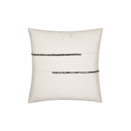 Elaine Smith Micro Fringe Grigio 20" Pillow