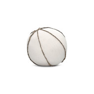 Micro Fringe Grigio Orb Pillow