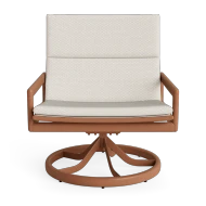 Brown Jordan Sonora Cushion Swivel Motion Lounge Chair