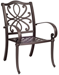 Woodard Holland Stackable Dining Arm Chair