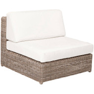 Kingsley Bate Sag Harbor Sectional - Outdoor Wicker Armless Chair