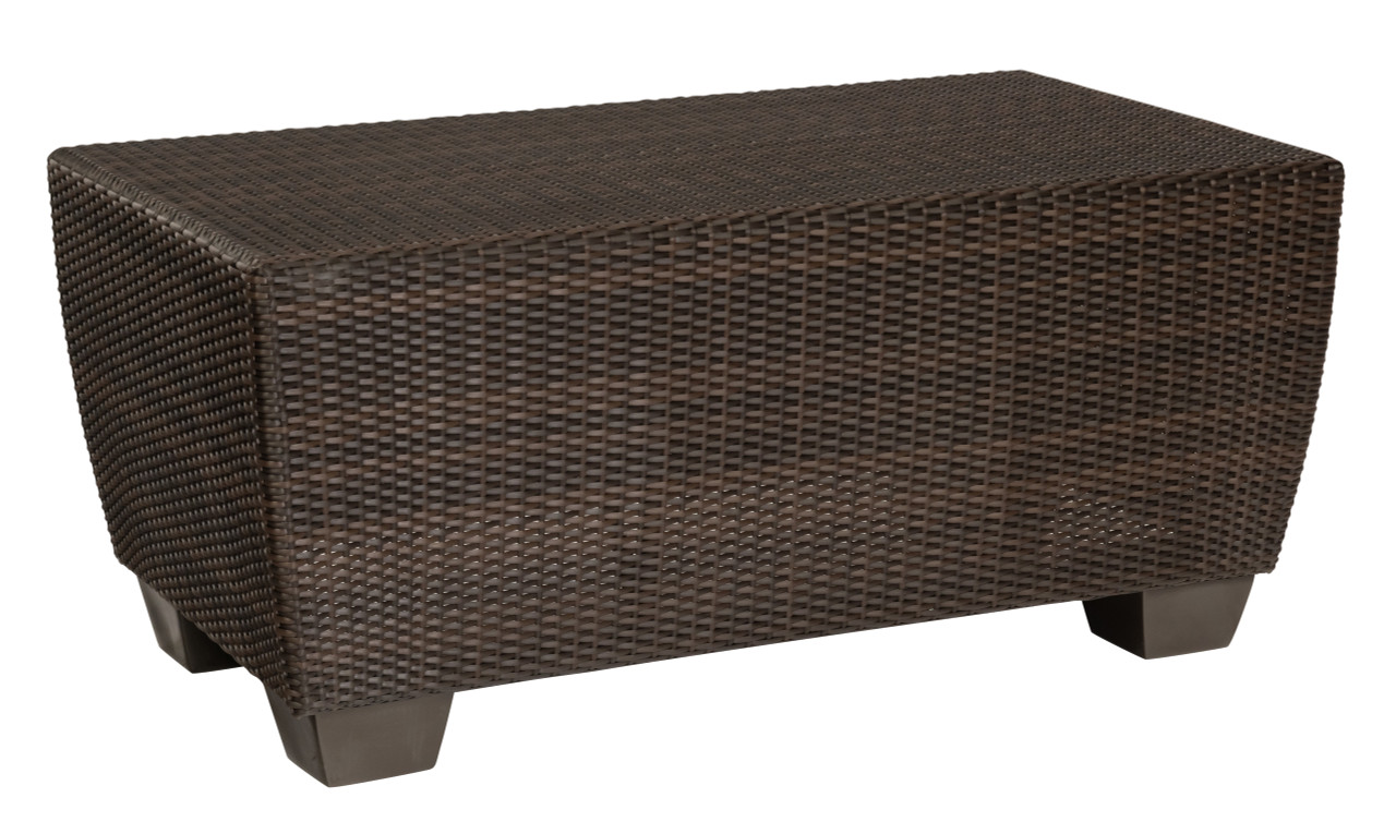 Woodard Saddleback Rectangular Coffee Table Into The Garden Outdoor