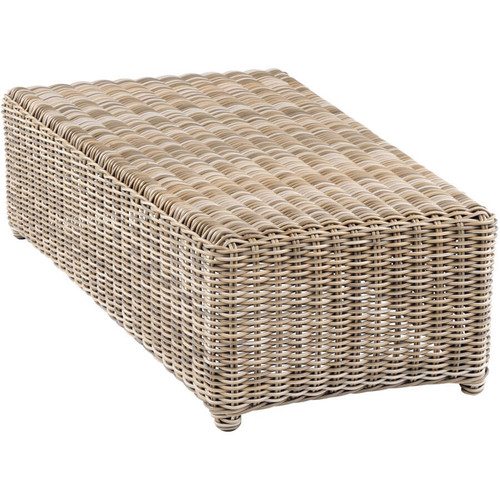Kingsley Bate Sag Harbor Curved Sectional Outdoor Wicker Wedge/Table