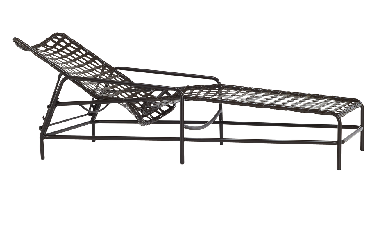 Brown Jordan Kantan Vinyl Strap Chaise Lounge Into The Garden Outdoor