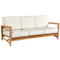 Kingsley Bate Amalfi Sofa - Modern Teak Outdoor Sofa