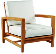 Kingsley Bate Amalfi Lounge Chair - Modern Teak Outdoor Lounge