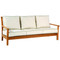 Kingsley Bate Chelsea Sofa - Classic Outdoor Teak Sofa with Cushions