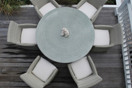 Furniture Cover for Kingsley Bate Westport 50-52" Round Dining Table with Four Chairs (WR50)
