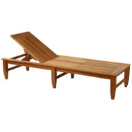 Kingsley Bate Amalfi Chaise Lounge - Modern Outdoor Teak Lounge