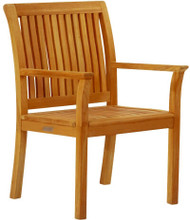 Kingsley Bate Chelsea Outdoor Teak Dining Arm Chair