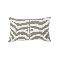 Zebra Grey Lumbar Pillow