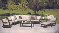 The sectional in the photo is a four piece sectional with an armless chair added