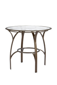 Brown Jordan Pasadena 42" Round Bar Table w/Glass Top