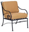 Woodard Sheffield Wrought Iron Outdoor Lounge Chair with Cushions