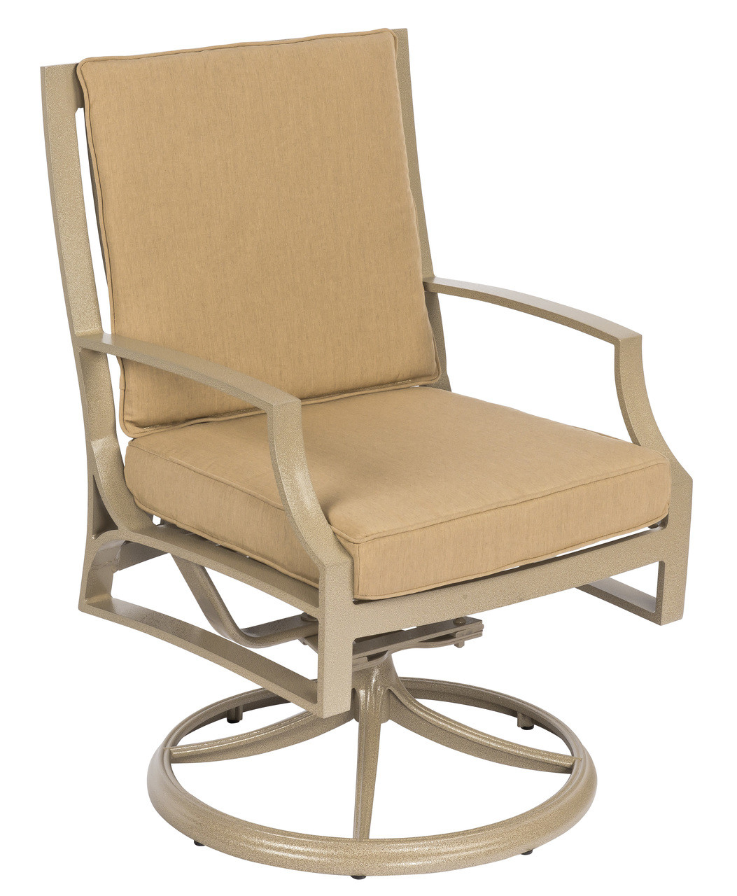 Woodard Seal Cove Swivel Dining Arm Chair - Into The Garden Outdoor